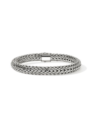 Detail View - Click To Enlarge - JOHN HARDY - Icon Sterling Silver Sapphire Medium Bracelet — Size UM