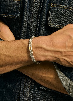  - JOHN HARDY - Icon 14K Gold Sterling Silver Medium Bracelet — Size US