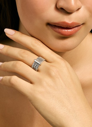  - JOHN HARDY - Icon Link Sterling Silver Band Ring — Size 7