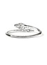 Detail View - Click To Enlarge - JOHN HARDY - Legends Naga Sterling Silver Diamond Pavé Sapphire Cuff — Size M