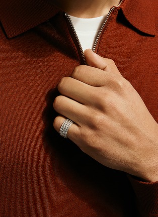 Detail View - Click To Enlarge - JOHN HARDY - Icon Link Sterling Silver Band Ring — Size 9