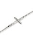 Detail View - Click To Enlarge - JOHN HARDY - JH Essentials Spiritual Sterling Silver Mini Rolo Chain Cross Bracelet — Size US