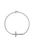 Main View - Click To Enlarge - JOHN HARDY - JH Essentials Spiritual Sterling Silver Mini Rolo Chain Cross Bracelet — Size US