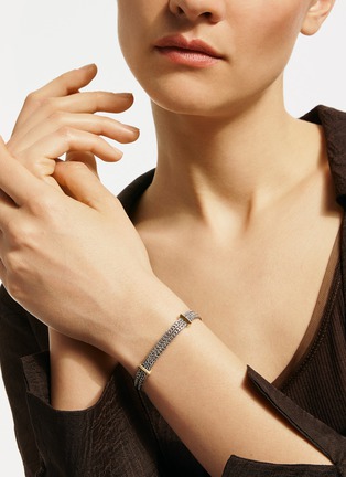  - JOHN HARDY - Icon Link 14K Gold Sterling Silver Flat Chain Bracelet — Size US