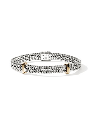 Main View - Click To Enlarge - JOHN HARDY - Icon Link 14K Gold Sterling Silver Flat Chain Bracelet — Size US