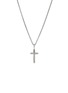 Main View - Click To Enlarge - JOHN HARDY - JH Essentials Spiritual Sterling Silver Cross Pendant Rolo Chain Necklace — Size 16-18