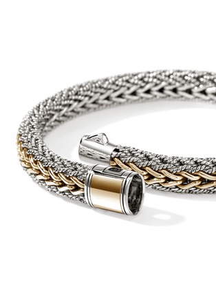  - JOHN HARDY - Icon 14K Gold Sterling Silver Medium Reversible Twisted Chain Bracelet — UM BG