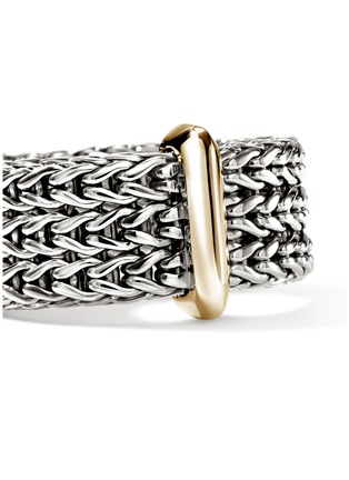 Detail View - Click To Enlarge - JOHN HARDY - Icon Link 14K Gold Sterling Silver Band Ring — Size 7