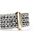 Detail View - Click To Enlarge - JOHN HARDY - Icon Link 14K Gold Sterling Silver Band Ring — Size 7