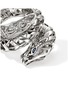 Detail View - Click To Enlarge - JOHN HARDY - Legends Naga Sterling Silver Diamond Pavé Sapphire Double Wrap Ring — Size 8