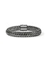 Detail View - Click To Enlarge - JOHN HARDY - Icon Sterling Silver Black Rhodium Sapphire Large Bracelet — Size UM