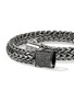Detail View - Click To Enlarge - JOHN HARDY - Icon Sterling Silver Black Rhodium Sapphire Large Bracelet — Size UM