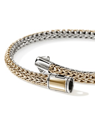 Detail View - Click To Enlarge - JOHN HARDY - Icon 14K Gold Sterling Silver Extra Small Reversible Bracelet — Size UM BG