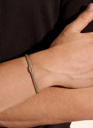  - JOHN HARDY - Icon 14K Gold Sterling Silver Extra Small Reversible Bracelet — Size UM BG