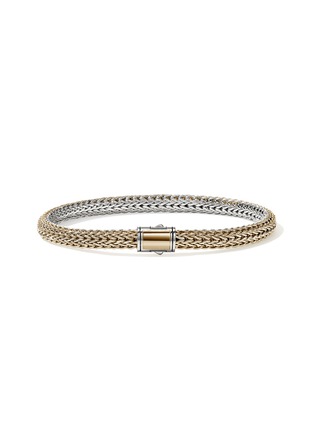 Main View - Click To Enlarge - JOHN HARDY - Icon 14K Gold Sterling Silver Extra Small Reversible Bracelet — Size UM BG