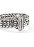 Detail View - Click To Enlarge - JOHN HARDY - Icon Link Sterling Silver Diamond Pavé Band Ring — Size 6