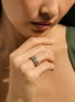  - JOHN HARDY - Icon Link Sterling Silver Diamond Pavé Band Ring — Size 6