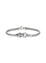 Main View - Click To Enlarge - JOHN HARDY - Legends Naga Sterling Silver Diamond Pavé Sapphire Slim Chain Bracelet — Size UM