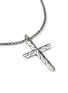  - JOHN HARDY - Icon 50 Sterling Silver Cross Pendant Box Chain Necklace — Size 22