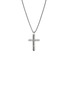 Main View - Click To Enlarge - JOHN HARDY - Icon 50 Sterling Silver Cross Pendant Box Chain Necklace — Size 22