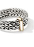 Detail View - Click To Enlarge - JOHN HARDY - Icon Link 14K Gold Sterling Silver Band Ring — Size 7