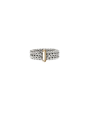 Main View - Click To Enlarge - JOHN HARDY - Icon Link 14K Gold Sterling Silver Band Ring — Size 7