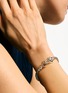  - JOHN HARDY - Legends Naga Sterling Silver Diamond Pavé Sapphire Slim Chain Bracelet — Size US