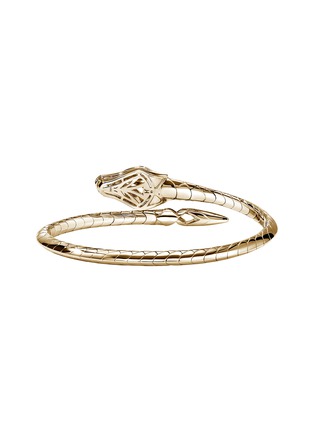 Detail View - Click To Enlarge - JOHN HARDY - Legends Naga 14K Gold Diamond Pavé Cuff — Size M