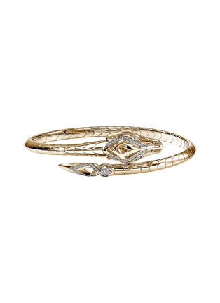 Main View - Click To Enlarge - JOHN HARDY - Legends Naga 14K Gold Diamond Pavé Cuff — Size M