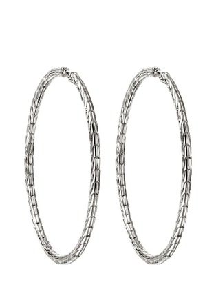 Detail View - Click To Enlarge - JOHN HARDY - JH Essentials Sterling Silver Hoop Earrings