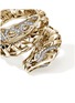 Detail View - Click To Enlarge - JOHN HARDY - Legends Naga 14K Gold Diamond Pavé Sapphire Double Wrap Ring — Size 7