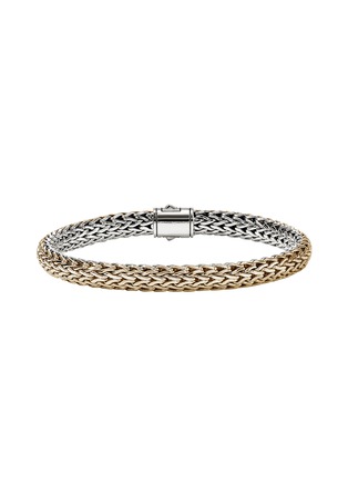 Detail View - Click To Enlarge - JOHN HARDY - Icon 14K Gold Sterling Silver Small Reversible Bracelet — UM BG