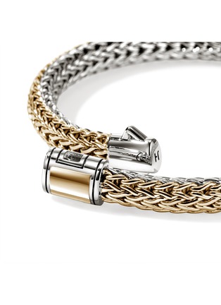 Detail View - Click To Enlarge - JOHN HARDY - Icon 14K Gold Sterling Silver Small Reversible Bracelet — UM BG