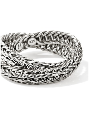 Detail View - Click To Enlarge - JOHN HARDY - Icon Chevron Sterling Silver Chain Crossover Ring — Size 7