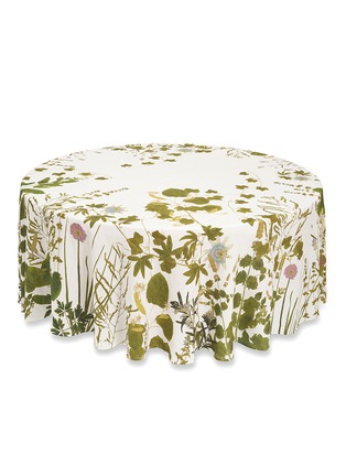 Detail View - Click To Enlarge - SUMMERILL & BISHOP - Herb Garden Round Linen Tablecloth