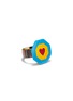 Detail View - Click To Enlarge - SUMMERILL & BISHOP - Heart Lacquer and Horn Napkin Ring — Blue