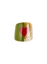 SUMMERILL & BISHOP Heart Lacquer and Horn Napkin Ring — Green