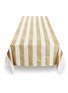 Detail View - Click To Enlarge - SUMMERILL & BISHOP - Stripe Linen Tablecloth — Gold