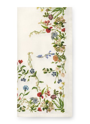 Detail View - Click To Enlarge - SUMMERILL & BISHOP - X John Derian Botanical Wildflower Linen Napkin