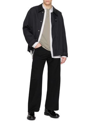 Figure View - Click To Enlarge - ATTACHMENT - Slim Fit Crewneck Cotton T-Shirt