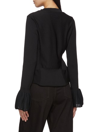 Back View - Click To Enlarge - ODAKHA - Embroidered Gynoid Knit Top