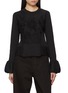 Main View - Click To Enlarge - ODAKHA - Embroidered Gynoid Knit Top