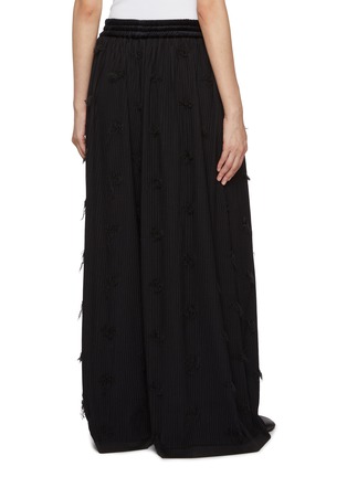 Back View - Click To Enlarge - ODAKHA - Crushed Floral Pleated Pants