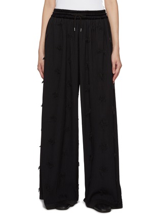 Main View - Click To Enlarge - ODAKHA - Crushed Floral Pleated Pants