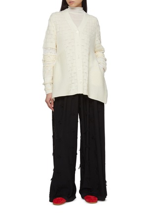 Figure View - Click To Enlarge - ODAKHA - Crazy Knit Cardigan