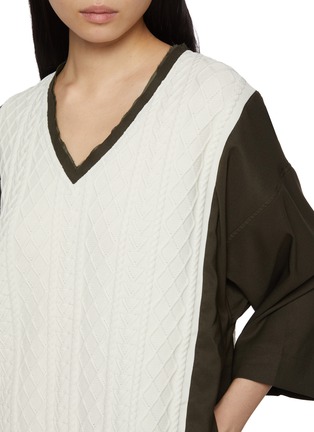  - ODAKHA - Cable Knit Combination Dress