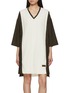 Main View - Click To Enlarge - ODAKHA - Cable Knit Combination Dress