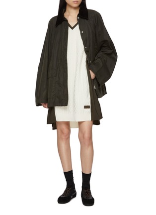Figure View - Click To Enlarge - ODAKHA - Cable Knit Combination Dress