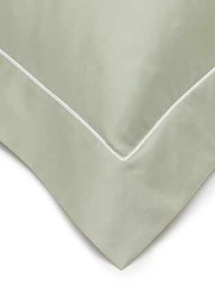 Detail View - Click To Enlarge - CELSO DE LEMOS - Bourdon Pillowcase Set of 2 — 277 Laurel/103 Ivory