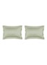 CELSO DE LEMOS Bourdon Pillowcase Set of 2 — 277 Laurel/103 Ivory